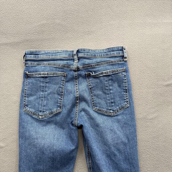 Rag & Bone Jeans Womens 30 Blue Cate Mid-Rise Ankle Skinny Denim Stretch Zip Fly - Picture 11 of 11